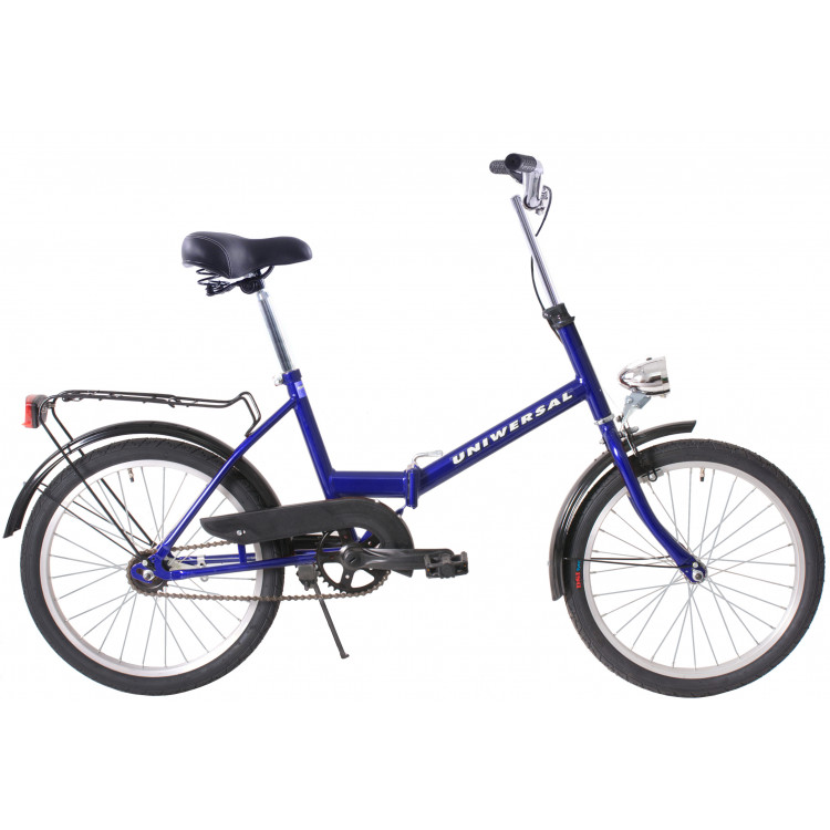Retro skladací bicykel Fuzlu 20'' Universal / Universe 1 prevodový 15" modrá